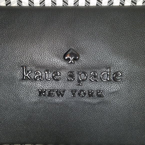 kate Spade black sienne logo laptop sleeve new - Picture 3 of 8